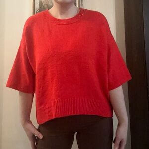 Song of Style Vibrant Red Crewneck Sweater